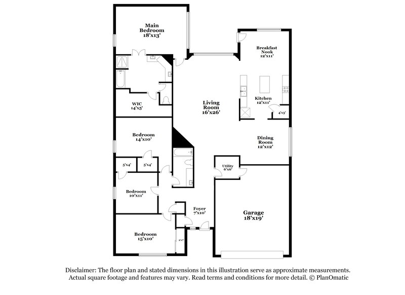 2,195/Mo, 910 Taylor Ridge Dr Spring, TX 77373 Floor Plan View