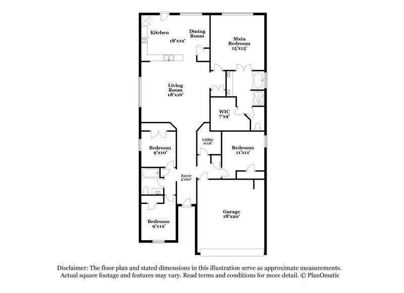 2,520/Mo, 3552 Korina Way Conroe, TX 77306 Floor Plan View