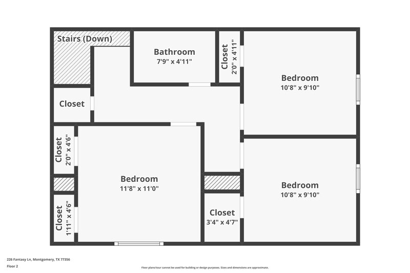 1,825/Mo, 226 Fantasy Ln Montgomery, TX 77356 Floor Plan View