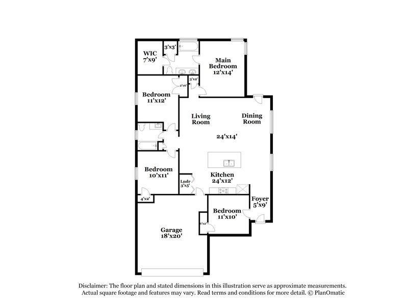 1,775/Mo, 32118 Decker Oaks Dr Pinehurst, TX 77362 Floor Plan View