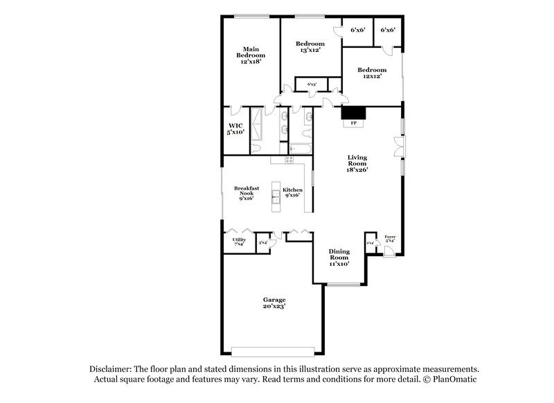 1,850/Mo, 2723 Ashford Trail Dr Houston, TX 77082 Floor Plan View