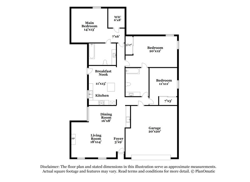 1,815/Mo, 15411 La Loma Dr Houston, TX 77083 Floorplan View