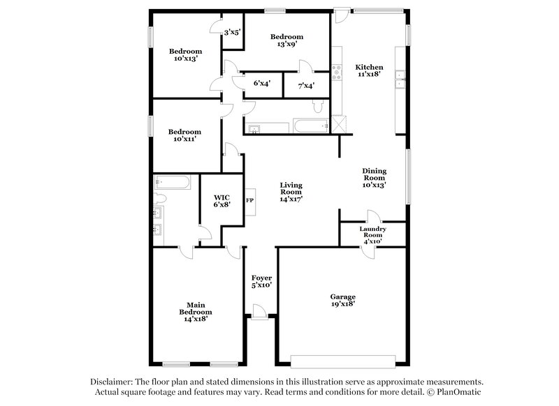 2,780/Mo, 17210 Box Canyon Dr # A1 Hockley, TX 77447 Floor Plan View