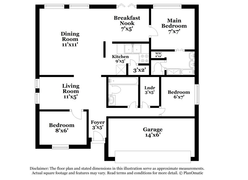 2,300/Mo, 16514 Port O Call St Crosby, TX 77532 Floor Plan View