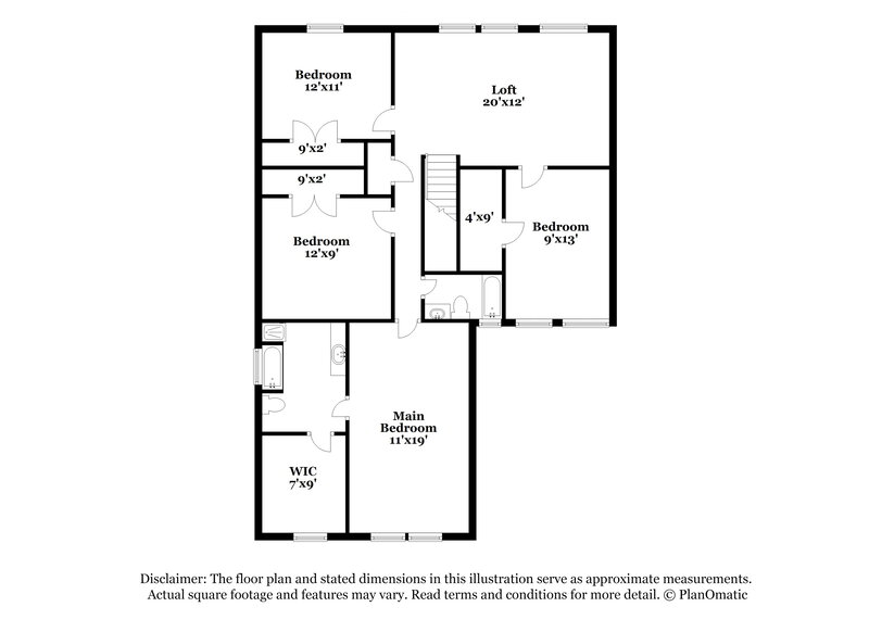 2,045/Mo, 11802 Alex Ln Houston, TX 77071 Floor Plan View