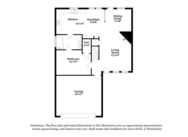 2,045/Mo, 11802 Alex Ln Houston, TX 77071 Floor Plan View 2