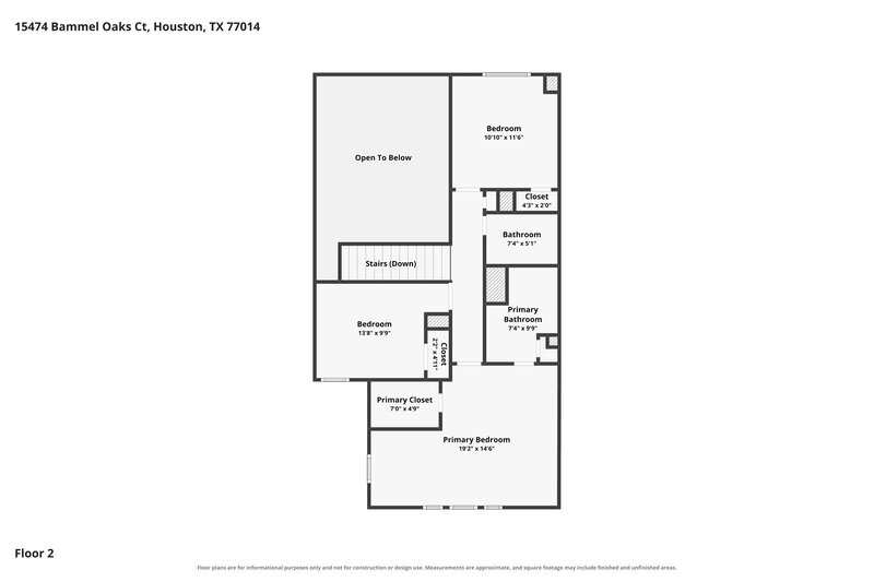 1,805/Mo, 15474 Bammel Oaks Ct Houston, TX 77014 Floorplan View 2