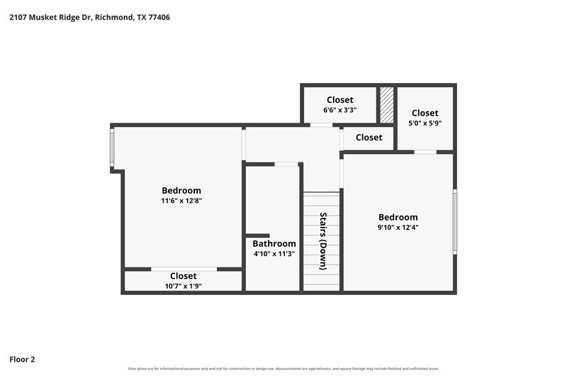 2,165/Mo, 2107 Musket Ridge Dr Richmond, TX 77406 Floor Plan View 2