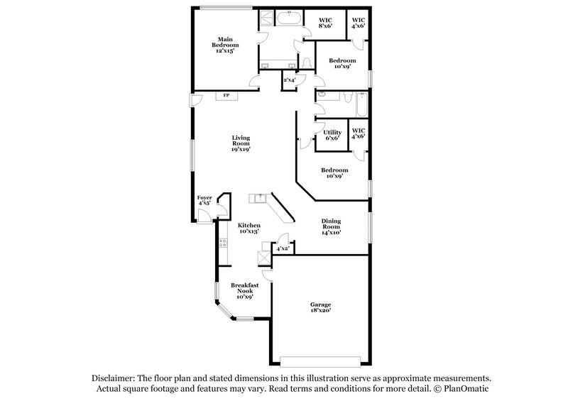 1,655/Mo, 16713 Foursquare Dr Conroe, TX 77385 Floor Plan View