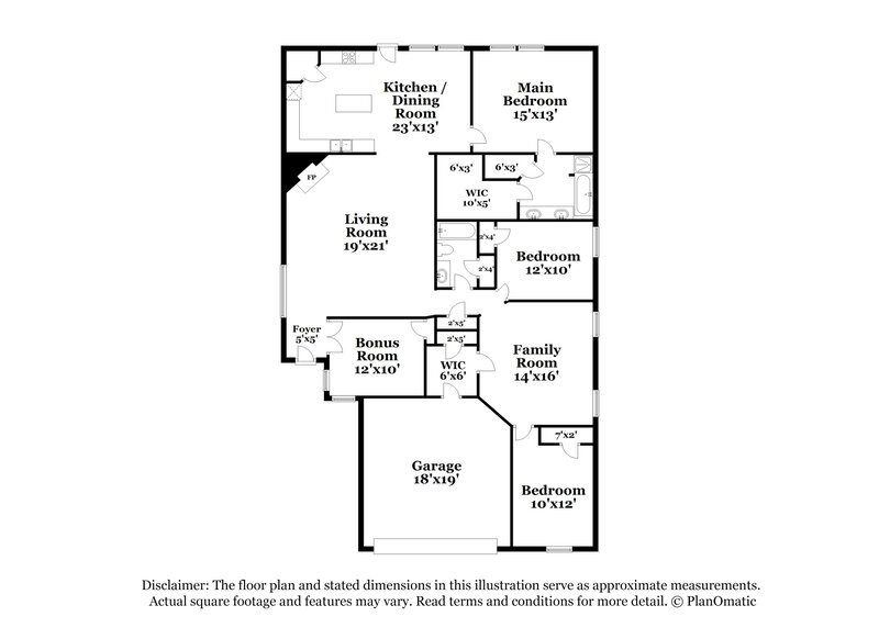 2,305/Mo, 904 Bacliff Dr Bacliff, TX 77518 Floor Plan View