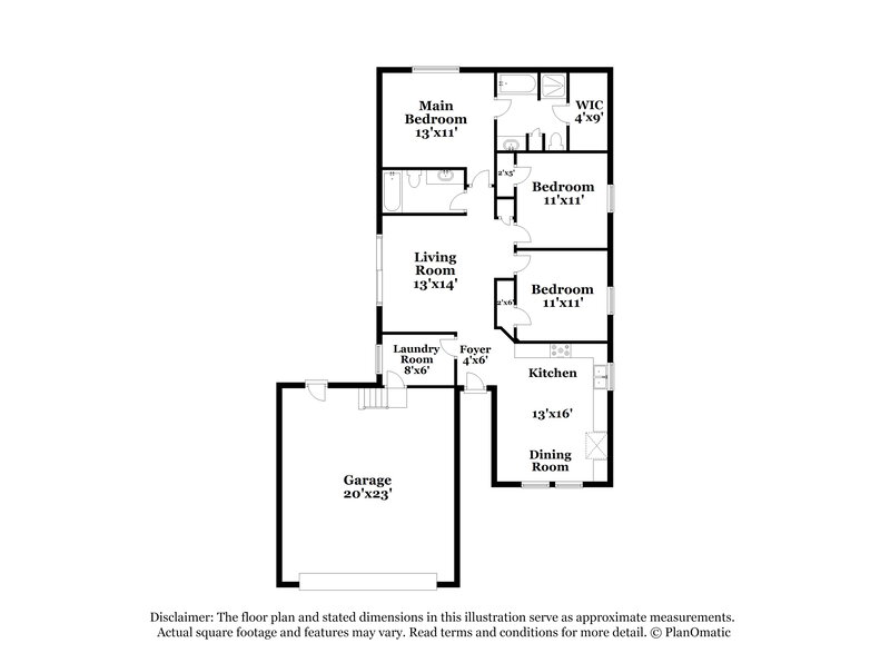 1,690/Mo, 21039 Sweet Blossom Ln Tomball, TX 77375 Floor Plan View