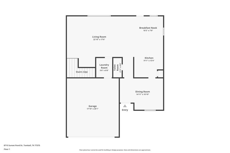 2,145/Mo, 8715 Sunset Pond Dr Tomball, TX 77375 Floor Plan View