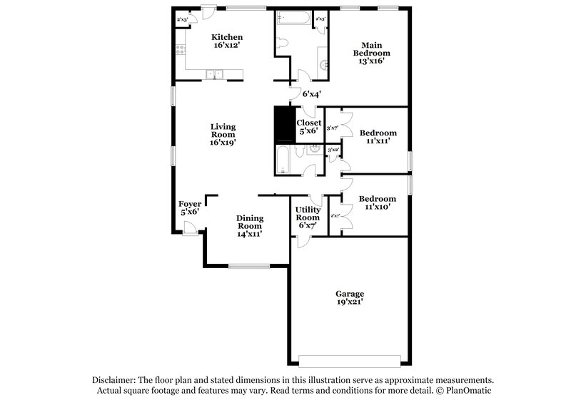 2,020/Mo, 3121 Centennial Village Dr Pearland, TX 77584 Floor Plan View