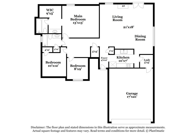 2,160/Mo, 2610 Merrimac Dr League City, TX 77573 Floor Plan View