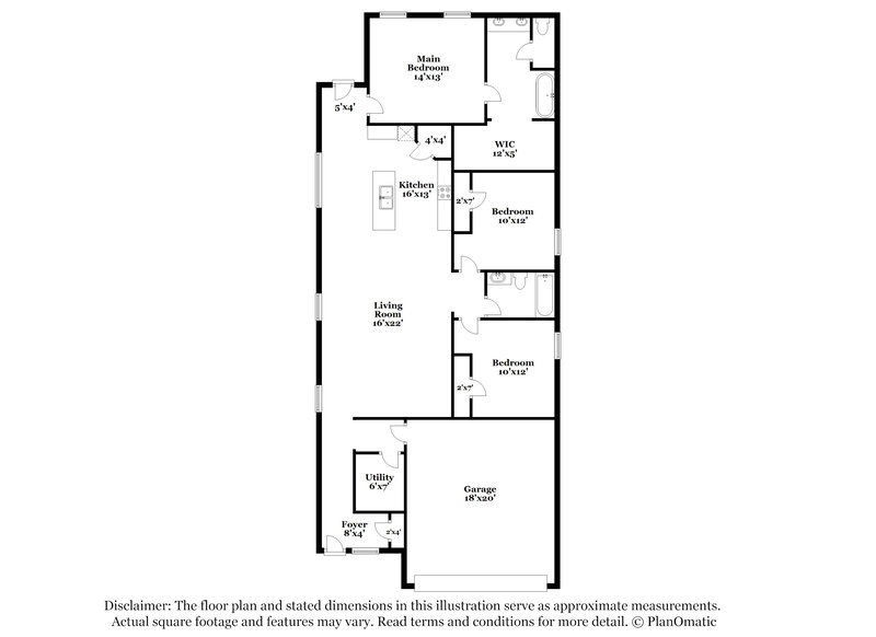 2,115/Mo, 23303 Pelham Prarie Ln Spring, TX 77373 Floor Plan View