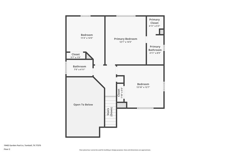 1,910/Mo, 19402 Garden Pool Ln Tomball, TX 77375 Floor Plan View
