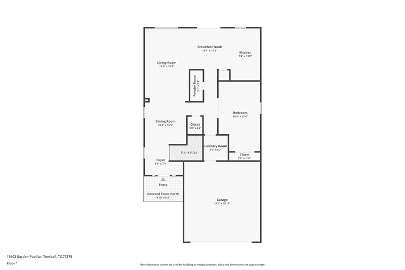1,910/Mo, 19402 Garden Pool Ln Tomball, TX 77375 Floor Plan View 2