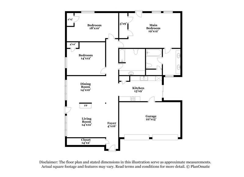 1,670/Mo, 2222 Victoria Ct Missouri City, TX 77459 Floor Plan View
