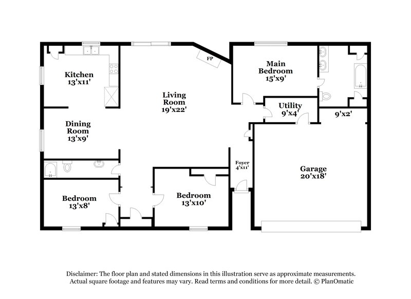 1,930/Mo, 20810 Union Park Dr Katy, TX 77450 Floorplan View