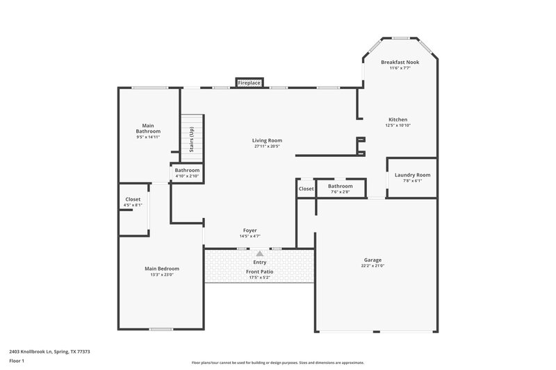 2,115/Mo, 2403 Knollbrook Ln Spring, TX 77373 Floorplan View