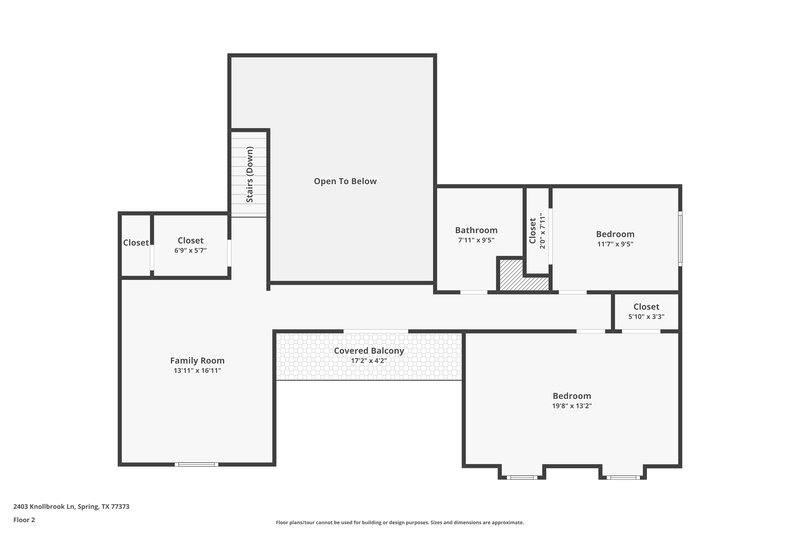 2,115/Mo, 2403 Knollbrook Ln Spring, TX 77373 Floorplan View 2