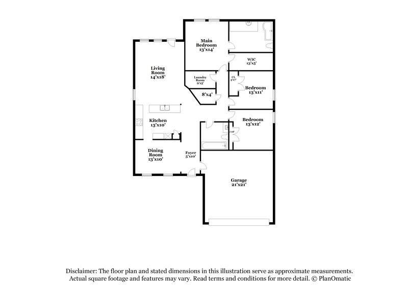 2,085/Mo, 2931 Landing Edge Ln Dickinson, TX 77539 Floor Plan View