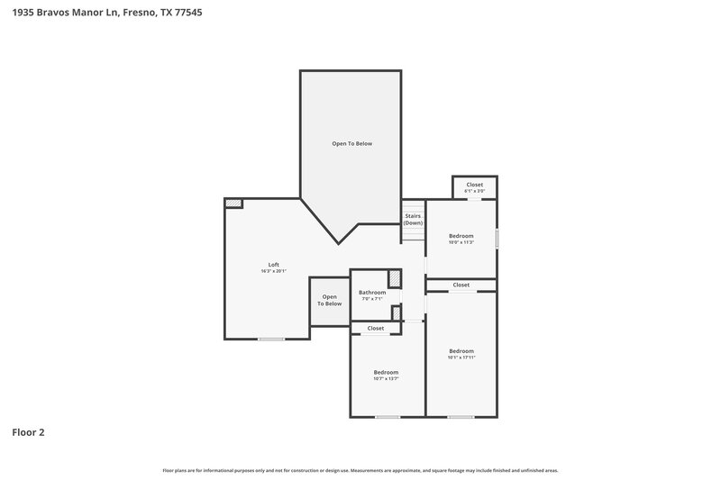 2,435/Mo, 1935 Bravos Manor Ln Fresno, TX 77545 Floor Plan View 2