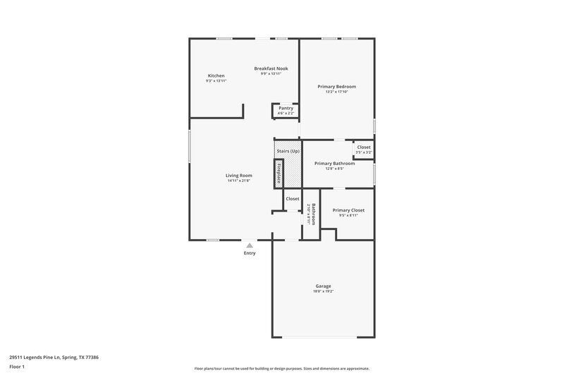 2,010/Mo, 29511 Legends Pine Ln Spring, TX 77386 Floor Plan View
