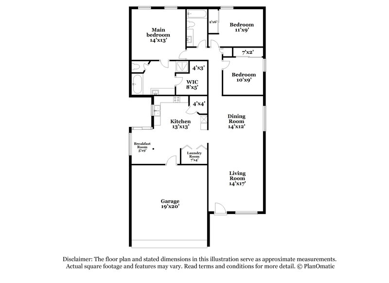 1,735/Mo, 1110 Chestnut Bough St Channelview, TX 77530 Floor Plan View