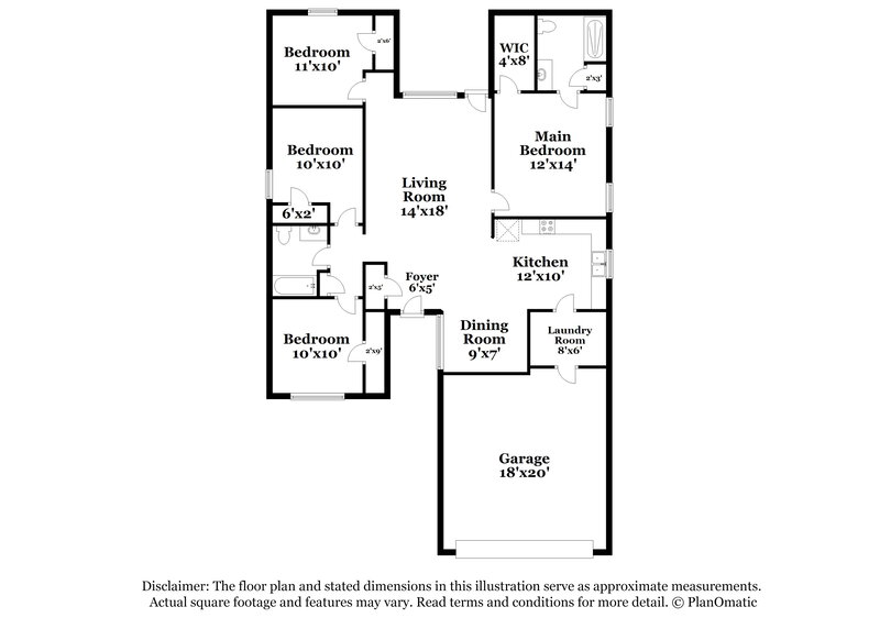 1,855/Mo, 810 Lovebug Ln Conroe, TX 77301 Floor Plan View