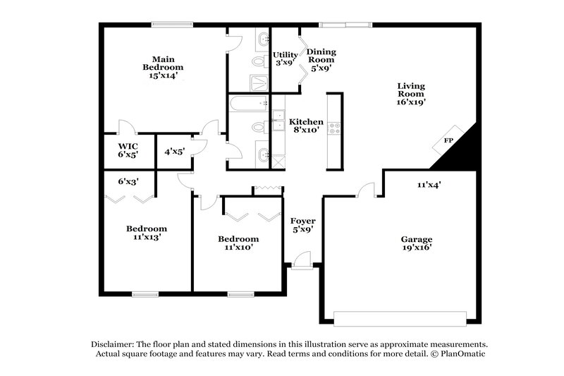 1,655/Mo, 24203 Beef Canyon Dr Hockley, TX 77447 Floor Plan View