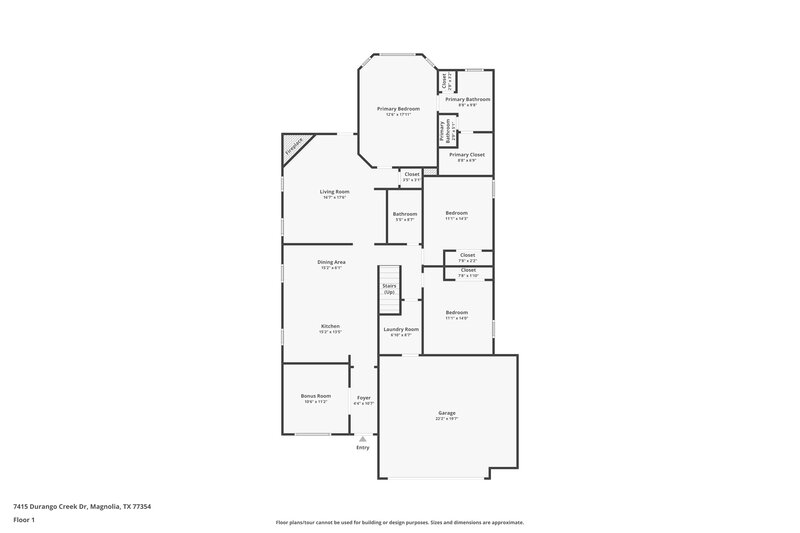 2,185/Mo, 7415 Durango Creek Dr Magnolia, TX 77354 Floor Plan View
