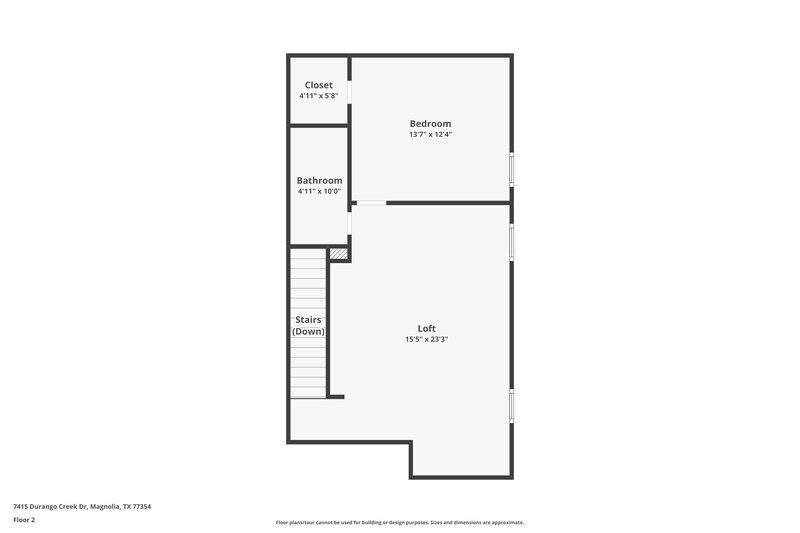 2,185/Mo, 7415 Durango Creek Dr Magnolia, TX 77354 Floor Plan View 2