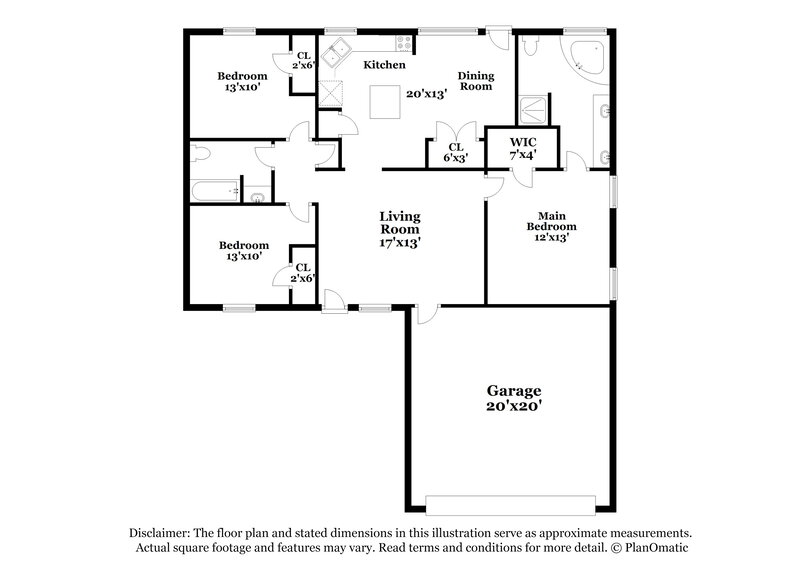 1,805/Mo, 16385 Ryan Guinn Way Conroe, TX 77303 Floor Plan View