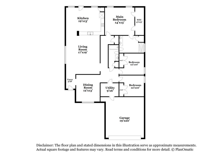 2,140/Mo, 6407 Gardenspring Brook Ln Spring, TX 77379 Floor Plan View