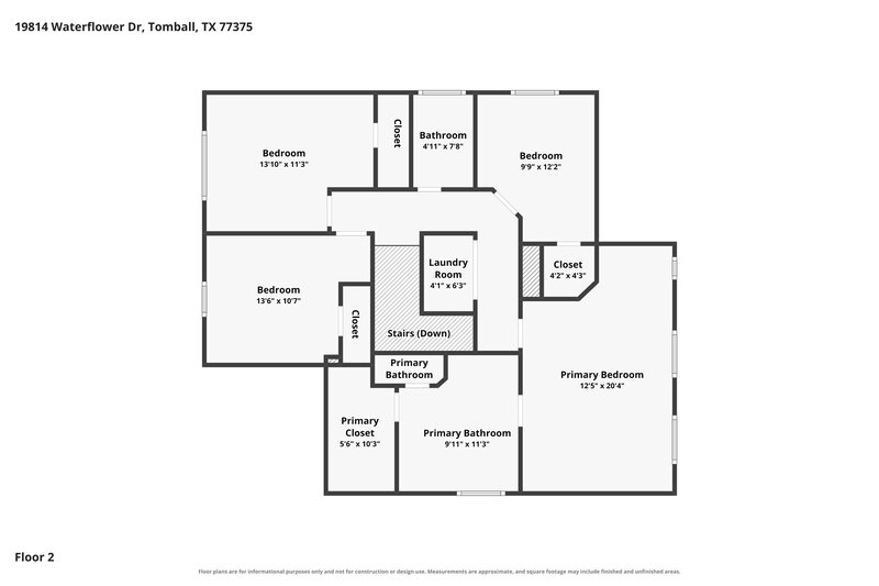 1,980/Mo, 19814 Waterflower Dr Tomball, TX 77375 Floor Plan View 2