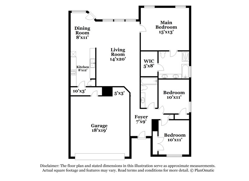 1,880/Mo, 11927 Belle Ct Pinehurst, TX 77362 Floor Plan View