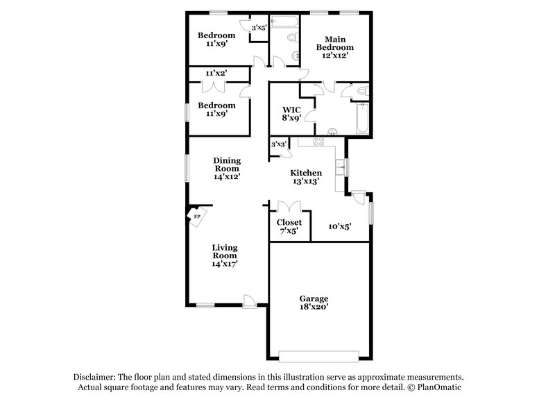 1,890/Mo, 21002 Foxwood Glen Ln Humble, TX 77338 Floor Plan View