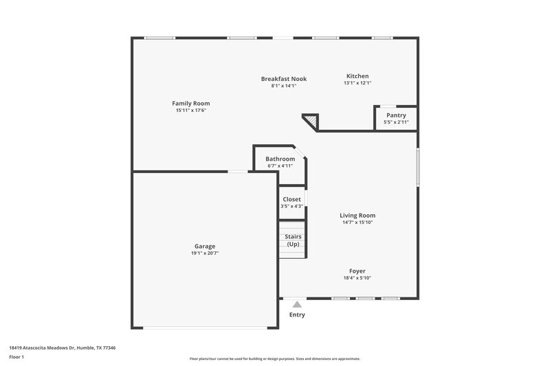 2,325/Mo, 18419 Atascocita Meadows Dr Humble, TX 77346 Floor Plan View