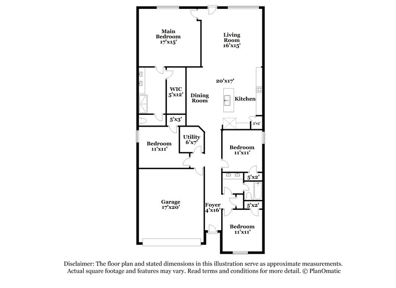 2,020/Mo, 8102 Rose Petals Ln Rosharon, TX 77583 Floor Plan View