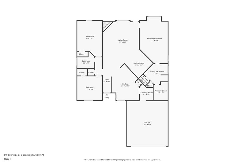 2,085/Mo, 810 Courtside Dr E League City, TX 77573 Floor Plan View