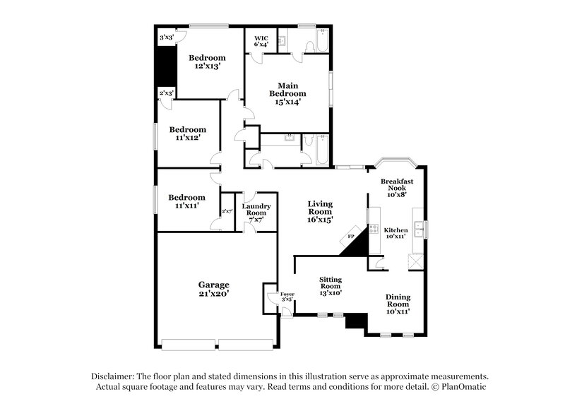 2,065/Mo, 12011 Pecan Meadow Dr Houston, TX 77071 Floor Plan View