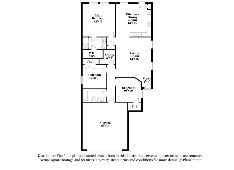 1,645/Mo, 919 Coffee Mill Creek Ln Rosenberg, TX 77471 Floor Plan View