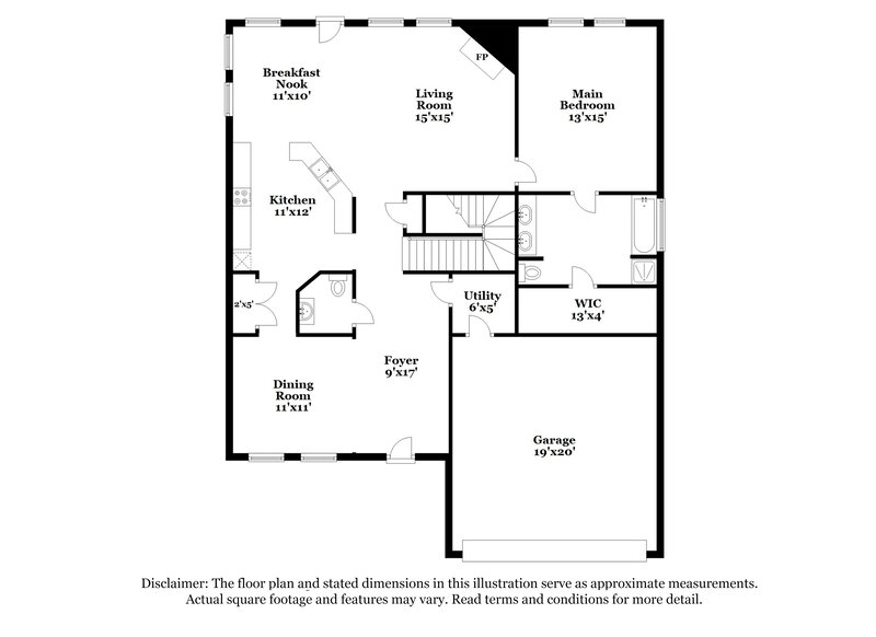 2,235/Mo, 7423 Oakwood Canyon Dr Cypress, TX 77433 Floor Plan View