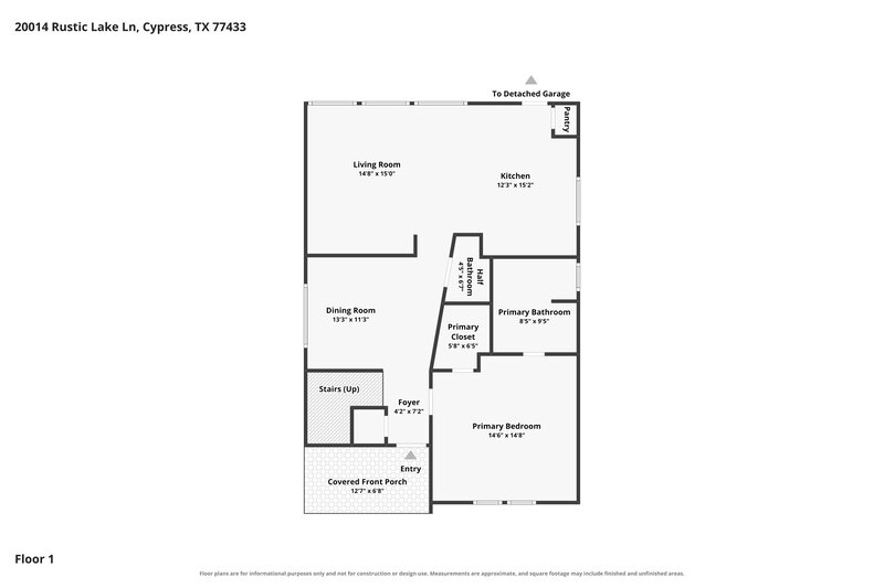 2,125/Mo, 20014 Rustic Lake Ln Cypress, TX 77433 Floor Plan View 2