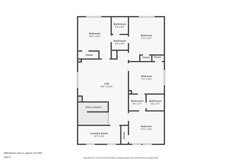 2,095/Mo, 20014 Rustic Lake Ln Cypress, TX 77433 Floorplan View 3