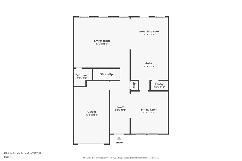 1,740/Mo, 21203 Ambergris Ct Humble, TX 77338 Floor Plan View