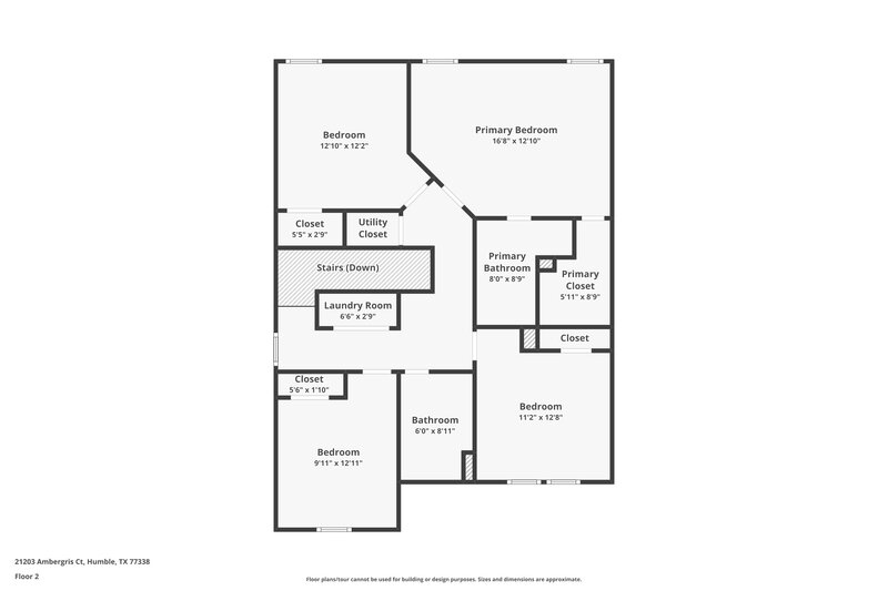 1,740/Mo, 21203 Ambergris Ct Humble, TX 77338 Floor Plan View 2