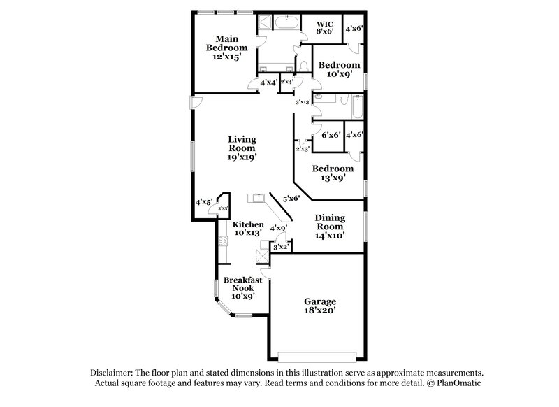 2,085/Mo, 9877 Youpon Ridge Way Conroe, TX 77385 Floor Plan View