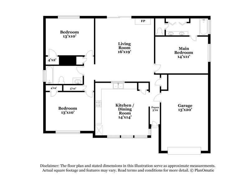 2,540/Mo, 6210 Roseridge Ln Houston, TX 77053 Floor Plan View